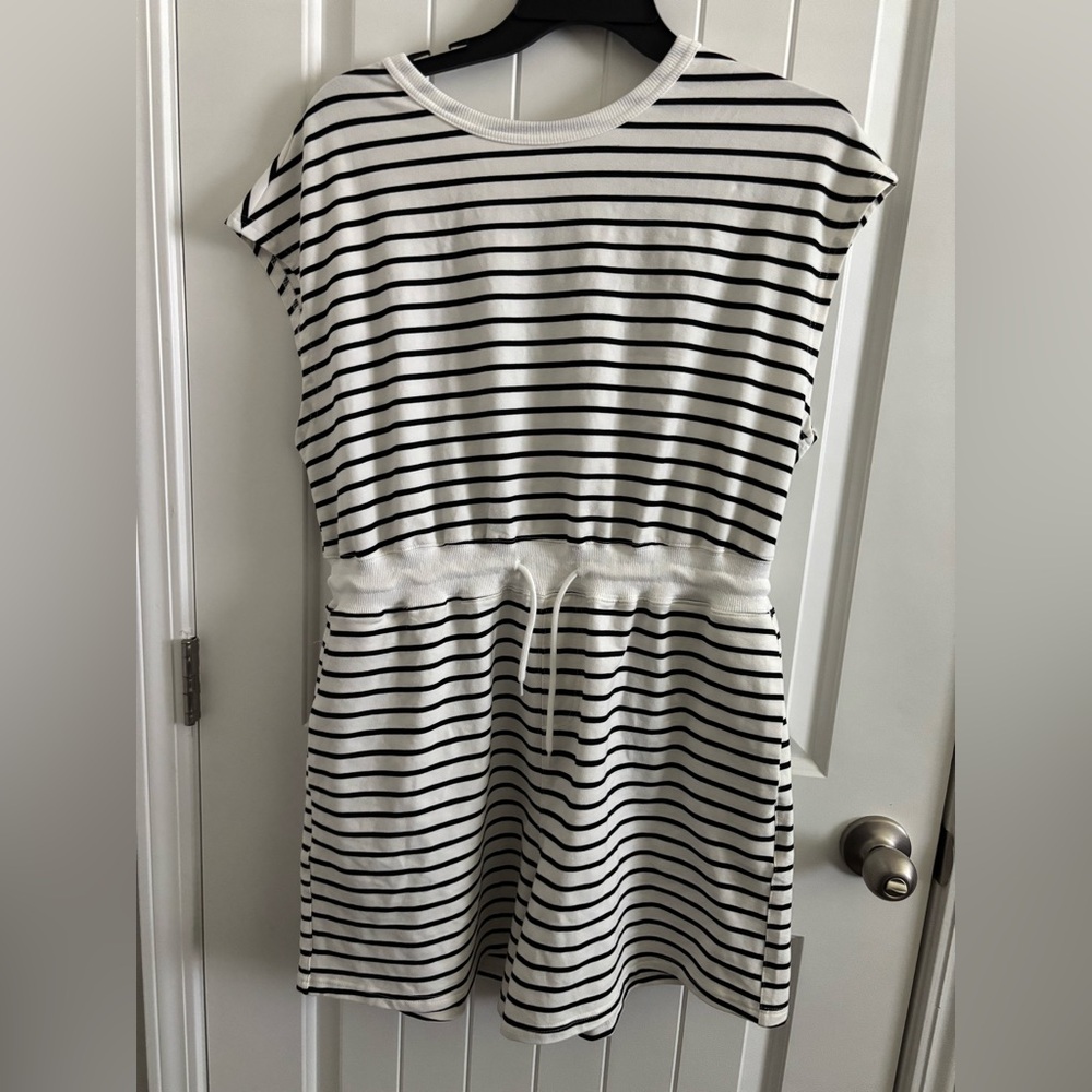 Striped Black and White womens romper